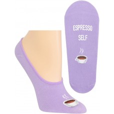 HotSox Womens Espresso Self Socks, Lavender, 1 Pair, Womens Shoe 4-10