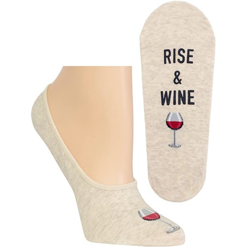 HotSox Womens Rise and Wine Socks, Natural Melange, 1 Pair, Womens Shoe 4-10 HotSox Womens Rise and Wine Socks, Natural Melange, 1 Pair, Womens Shoe 4-10