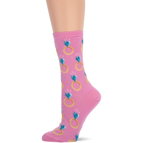 HotSox Womens Engagement Ring Socks, Petal Pink, 1 Pair, Womens Shoe 4-10 HotSox Womens Engagement Ring Socks, Petal Pink, 1 Pair, Womens Shoe 4-10