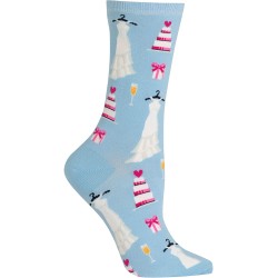 HotSox Womens Dress and Cake Socks, Sky Blue, 1 Pair, Womens Shoe 4-10 HotSox Womens Dress and Cake Socks, Sky Blue, 1 Pair, Womens Shoe 4-10