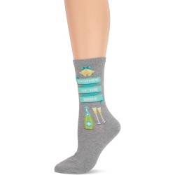 HotSox Womens Mother of the Bride Socks, Grey Heather, 1 Pair, Womens Shoe 4-10
