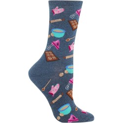 HotSox Womens Baking Socks, Denim Heather, 1 Pair, Womens Shoe 4-10 HotSox Womens Baking Socks, Denim Heather, 1 Pair, Womens Shoe 4-10