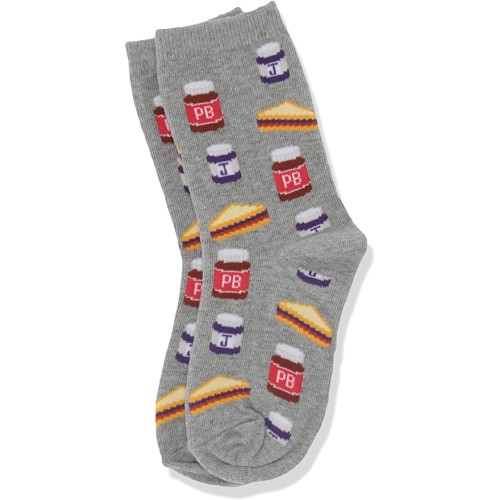 HotSox Kids Peanut Butter and Jelly(S/M) Socks, Sweatshirt Grey Heather, 1 Pair, Small/Medium HotSox Kids Peanut Butter and Jelly(S/M) Socks, Sweatshirt Grey Heather, 1 Pair, Small/Medium