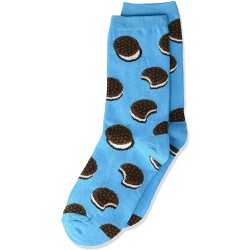 HotSox Kids Sandwich Cookie(M/L) Socks, Sky Blue, 1 Pair, Medium/Large