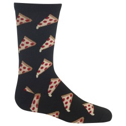 Hot Sox Boys' Big Food Novelty Casual Crew Socks, Pizza (black), Medium/Large Youth Hot Sox Boys' Big Food Novelty Casual Crew Socks, Pizza (black), Medium/Large Youth