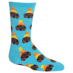 Hot Sox Kids Winter Dogs Crew Socks, 1 Pair, Sky Blue, Youth 8-9.5 Hot Sox Kids Winter Dogs Crew Socks, 1 Pair, Sky Blue, Youth 8-9.5