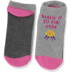 HotSox Womens Made it to the Gym Socks, Sweatshirt Grey Heather, 1 Pair, Womens Shoe 4-10 HotSox Womens Made it to the Gym Socks, Sweatshirt Grey Heather, 1 Pair, Womens Shoe 4-10
