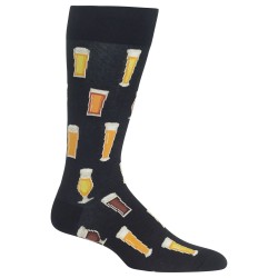 Hot Sox Beer Crew Socks 1 Pair, Black, Men's 6-12.5 Shoe Hot Sox Beer Crew Socks 1 Pair, Black, Men's 6-12.5 Shoe