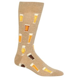 Hot Sox Beer Crew Socks 1 Pair, Hemp Heather, Men's 6-12.5 Shoe Hot Sox Beer Crew Socks 1 Pair, Hemp Heather, Men's 6-12.5 Shoe
