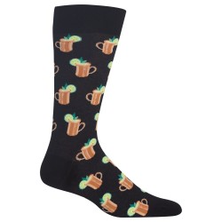 Hot Sox Moscow Mule Crew Socks, 1 Pair, Black, Men's 6-12.5 Hot Sox Moscow Mule Crew Socks, 1 Pair, Black, Men's 6-12.5