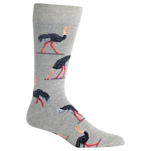 HotSox Mens Ostritch Socks, Sweatshirt Grey Heather, 1 Pair, Mens Shoe 6-12.5 HotSox Mens Ostritch Socks, Sweatshirt Grey Heather, 1 Pair, Mens Shoe 6-12.5