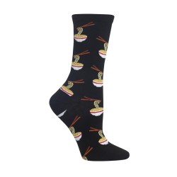 HotSox Womens Noodles Socks, Black, 1 Pair, Womens Shoe 4-10 HotSox Womens Noodles Socks, Black, 1 Pair, Womens Shoe 4-10