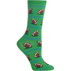 HotSox Womens Football Socks, Green, 1 Pair, Womens Shoe 4-10