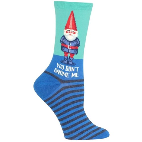 HotSox Womens You Dont Gnome Me Socks, Mint, 1 Pair, Womens Shoe 4-10 HotSox Womens You Dont Gnome Me Socks, Mint, 1 Pair, Womens Shoe 4-10