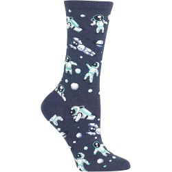 HotSox Womens Astronauts Socks, Denim Heather, 1 Pair, Womens Shoe 4-10 HotSox Womens Astronauts Socks, Denim Heather, 1 Pair, Womens Shoe 4-10