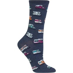 HotSox Womens Campers Socks, Denim Heather, 1 Pair, Womens Shoe 4-10 HotSox Womens Campers Socks, Denim Heather, 1 Pair, Womens Shoe 4-10