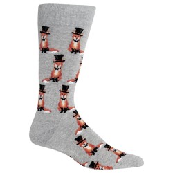 Hot Sox Men's Wedding Bliss Novelty Casual Crew Socks, Foxy Groom (Sweatshirt Grey), Shoe Size: 6-12 Hot Sox Men's Wedding Bliss Novelty Casual Crew Socks, Foxy Groom (Sweatshirt Grey), Shoe Size: 6-12
