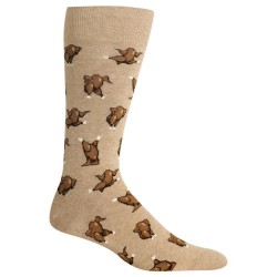 HotSox Mens Dancing Turkeys Socks, Hemp Heather, 1 Pair, Mens Shoe 6-12.5 HotSox Mens Dancing Turkeys Socks, Hemp Heather, 1 Pair, Mens Shoe 6-12.5