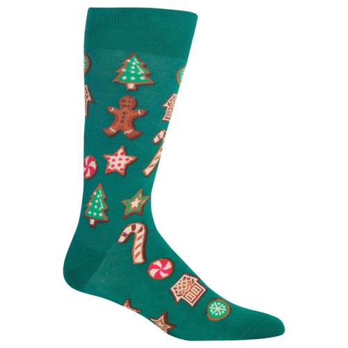 HotSox Mens Christmas Cookies Socks, Forest, 1 Pair, Mens Shoe 6-12.5 HotSox Mens Christmas Cookies Socks, Forest, 1 Pair, Mens Shoe 6-12.5
