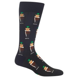 HotSox Mens Leprechauns Socks, Black, 1 Pair, Mens Shoe 6-12.5 HotSox Mens Leprechauns Socks, Black, 1 Pair, Mens Shoe 6-12.5