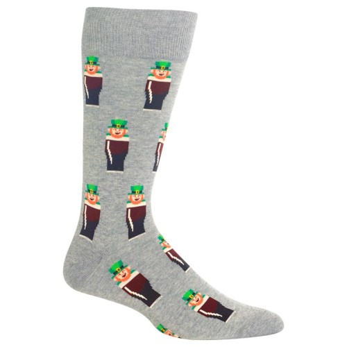 HotSox Mens Leprechauns Socks, Sweatshirt Grey Heather, 1 Pair, Mens Shoe 6-12.5 HotSox Mens Leprechauns Socks, Sweatshirt Grey Heather, 1 Pair, Mens Shoe 6-12.5
