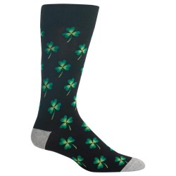 HotSox Mens Clover Socks, Black, 1 Pair, Mens Shoe 6-12.5 HotSox Mens Clover Socks, Black, 1 Pair, Mens Shoe 6-12.5