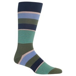 HotSox Mens Multi Mixed Stripe Socks, Navy, 1 Pair, Mens Shoe 6-12.5 HotSox Mens Multi Mixed Stripe Socks, Navy, 1 Pair, Mens Shoe 6-12.5