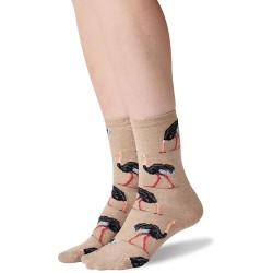HotSox Womens Ostritch Socks, Hemp Heather, 1 Pair, Womens Shoe 4-10