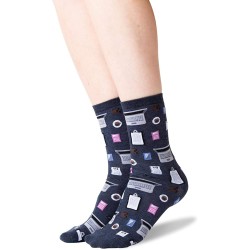 HotSox Womens Accountant Socks, Denim Heather, 1 Pair, Womens Shoe 4-10 HotSox Womens Accountant Socks, Denim Heather, 1 Pair, Womens Shoe 4-10