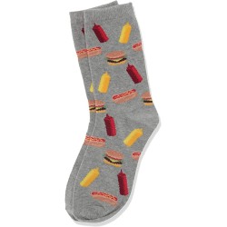 HotSox Kids BBQ Food Socks, Grey Heather, 1 Pair, Small/Medium HotSox Kids BBQ Food Socks, Grey Heather, 1 Pair, Small/Medium