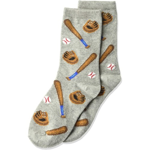HotSox Kids Baseball Batter Socks, Grey Heather, 1 Pair, Medium/Large HotSox Kids Baseball Batter Socks, Grey Heather, 1 Pair, Medium/Large