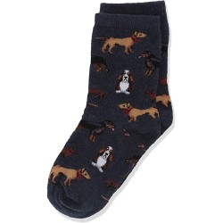 HotSox Kids Classic Dogs Socks, Denim Heather, 1 Pair, Small/Medium HotSox Kids Classic Dogs Socks, Denim Heather, 1 Pair, Small/Medium