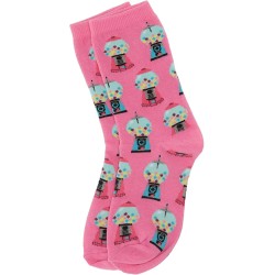 HotSox Kids Gumballs  Socks, Pink, 1 Pair, Medium/Large