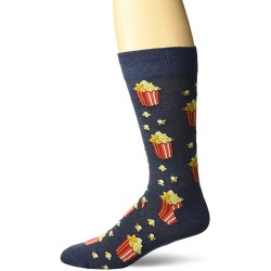 HotSox Mens Popcorn Socks, Denim Heather, 1 Pair, Mens Shoe Size 6-12.5 HotSox Mens Popcorn Socks, Denim Heather, 1 Pair, Mens Shoe Size 6-12.5