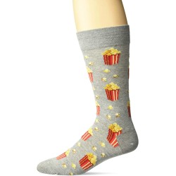 HotSox Mens Popcorn Socks, Grey Heather, 1 Pair, Mens Shoe Size 6-12.5 HotSox Mens Popcorn Socks, Grey Heather, 1 Pair, Mens Shoe Size 6-12.5