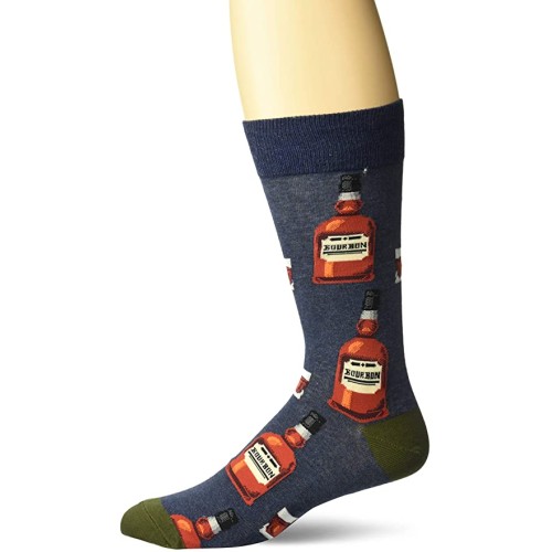 HotSox Mens Bourbon Socks, Denim Heather, 1 Pair, Mens Shoe Size 6-12.5 HotSox Mens Bourbon Socks, Denim Heather, 1 Pair, Mens Shoe Size 6-12.5