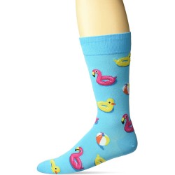 HotSox Mens Pool Floats Socks, Aqua, 1 Pair, Mens Shoe Size 6-12.5 HotSox Mens Pool Floats Socks, Aqua, 1 Pair, Mens Shoe Size 6-12.5