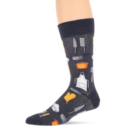 HotSox Mens Chef Socks, Denim Heather, 1 Pair, Mens Shoe Size 6-12.5 HotSox Mens Chef Socks, Denim Heather, 1 Pair, Mens Shoe Size 6-12.5