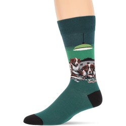 HotSox Mens Poker Game Socks, Green, 1 Pair, Mens Shoe Size 6-12.5 HotSox Mens Poker Game Socks, Green, 1 Pair, Mens Shoe Size 6-12.5