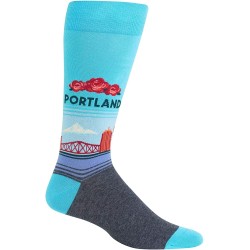 HotSox Mens Portland Socks, Aqua, 1 Pair, Mens Shoe Size 6-12.5 HotSox Mens Portland Socks, Aqua, 1 Pair, Mens Shoe Size 6-12.5