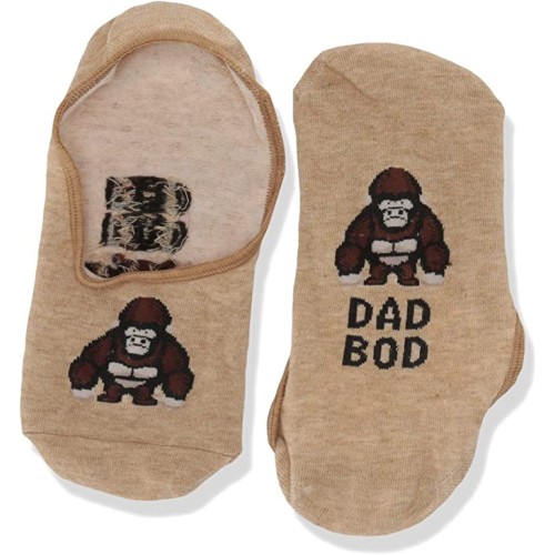 HotSox Mens Dad Bod Socks, Hemp Heather, 1 Pair, Mens Shoe Size 6-12.5 HotSox Mens Dad Bod Socks, Hemp Heather, 1 Pair, Mens Shoe Size 6-12.5