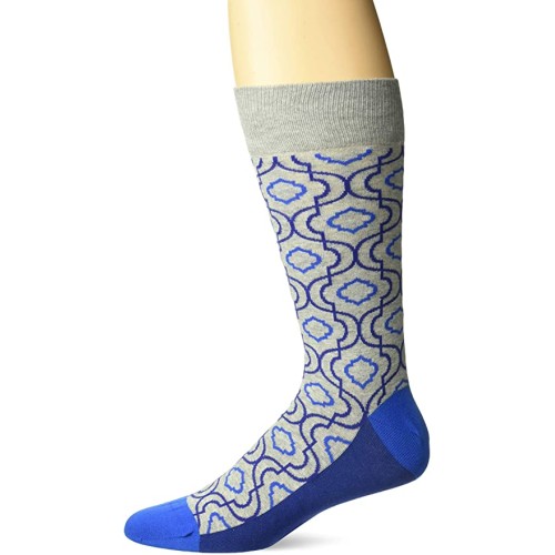 HotSox Mens Trellis Socks, Grey Heather, 1 Pair, Mens Shoe Size 6-12.5 HotSox Mens Trellis Socks, Grey Heather, 1 Pair, Mens Shoe Size 6-12.5