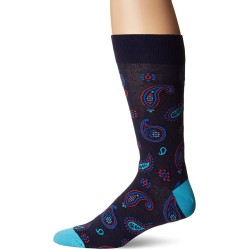 HotSox Mens Paisley Socks, Navy, 1 Pair, Mens Shoe Size 6-12.5 HotSox Mens Paisley Socks, Navy, 1 Pair, Mens Shoe Size 6-12.5