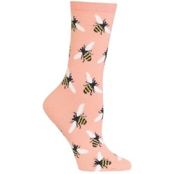 HotSox Womens Bees Socks, Blush, 1 Pair, Womens Shoe Size 4-10 HotSox Womens Bees Socks, Blush, 1 Pair, Womens Shoe Size 4-10