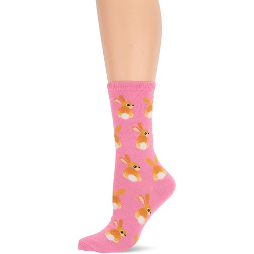 HotSox Womens Bunny Tails Socks, Pink, 1 Pair, Womens Shoe Size 4-10 HotSox Womens Bunny Tails Socks, Pink, 1 Pair, Womens Shoe Size 4-10