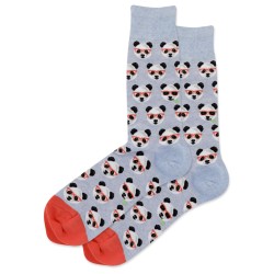HotSox Smart Panda Socks, Blue Heather, 1 Pair, Men Shoe 6-12.5 HotSox Smart Panda Socks, Blue Heather, 1 Pair, Men Shoe 6-12.5