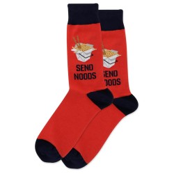 HotSox Send Noods Socks, Red, 1 Pair, Men Shoe 6-12.5 HotSox Send Noods Socks, Red, 1 Pair, Men Shoe 6-12.5