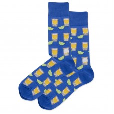 HotSox Tequila Shots Socks, Blue, 1 Pair, Men Shoe 6-12.5