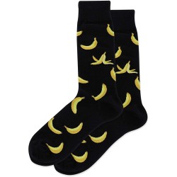 HotSox Banana Socks, Black, 1 Pair, Men Shoe 6-12.5 HotSox Banana Socks, Black, 1 Pair, Men Shoe 6-12.5