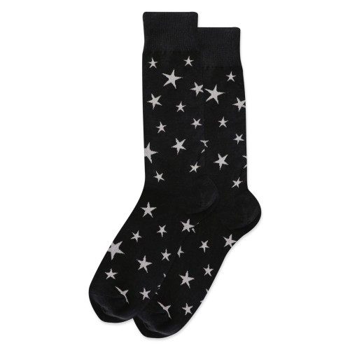 HotSox Glow In The Dark Stars Socks, Black, 1 Pair, Men Shoe 6-12.5 HotSox Glow In The Dark Stars Socks, Black, 1 Pair, Men Shoe 6-12.5